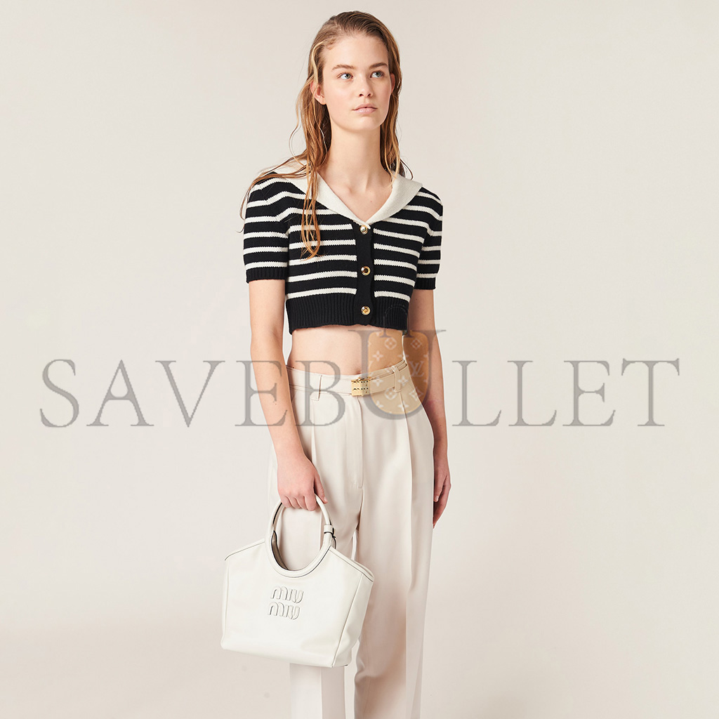 M1v M1v ivy leather handbag 5ba284 (23.5*22*12cm)